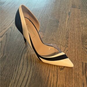 Blue and cream pump. Worn 2x